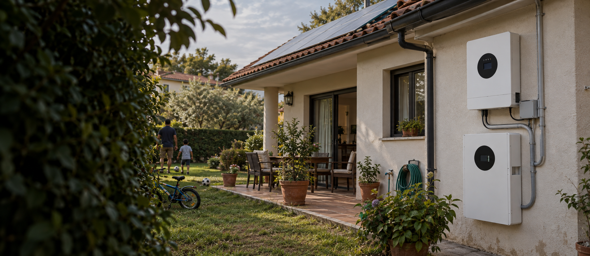 Inversor híbrido y batería LiFePO4 SAVYEN en una vivienda familiar